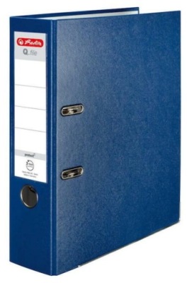 Segregator A4 8cm PP niebieski Q file