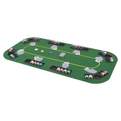 Składany blat do gry pokera 160 x 80 cm Zielony