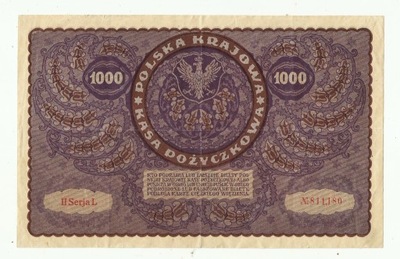 1000 Marek Polskich 1919 II seria L