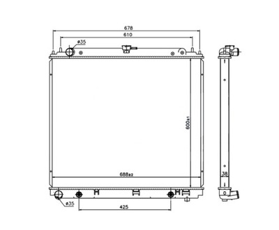 Радіатор nissan pathfinder 05- 21460eb30a nowa фото №1