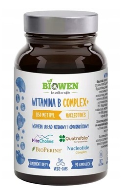 Biowen Vitamín B komplex B50 Methyl Nukleotidy 90kaps