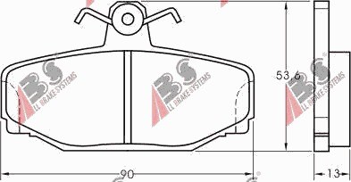 ZAPATAS DE FRENADO VOLVO 740 760 780 84-91 PARTE TRASERA  