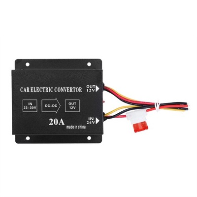 AUTO DE CARGA 20A 240W DC 24V DO 12V CONVERTEDOR POTENCIA ELÉCTRICO  