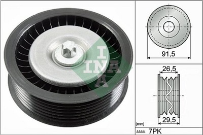 INA 532 0808 10 RUEDA DIRECCIONALES CORREA E300-E350 11-  