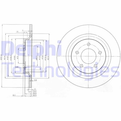 BG4026 DELPHI ДИСК ГАЛЬМІВНИЙ