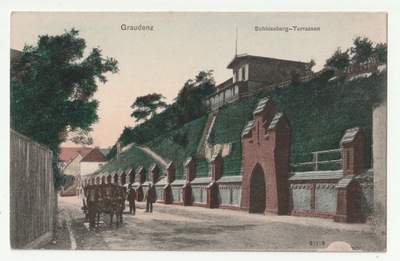 GRUDZIĄDZ. Graudenz. Schlossberg-Terrasen.