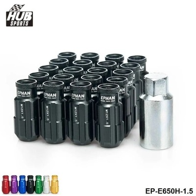 RACING ALUMINUM LOCK LUG NUTS 20PCS 12X1.5 W/KEY PARA HONDA CIVIC TOY~21161  