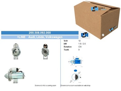 STARTER AUDI 1.8 KW STARTER BV PSH  