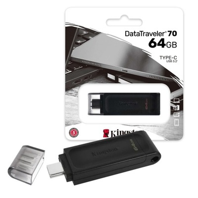 PENDRIVE PAMIĘĆ 64GB KINGSTON DT70 USB 3.2 G1 TYPC