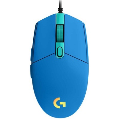 Myszka przewodowa Logitech G203 Lightsync niebieska RGB