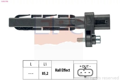 1-953-758 SENSOR POSICIÓN DE EJE KORB. BMW 1 E87 2  