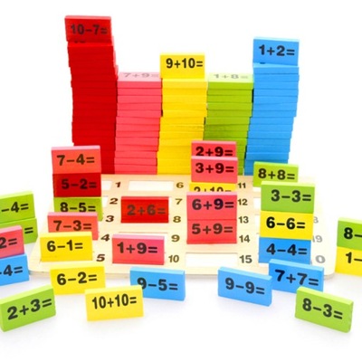 dla dzieci matematyka Domino 3-4-5-6-7-8 lat gry ś