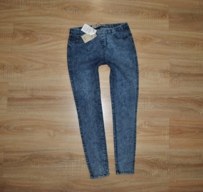 DENIM spodnie jeansowe miękkie jak legginsy KOLEKCJA r. 40 NOWE