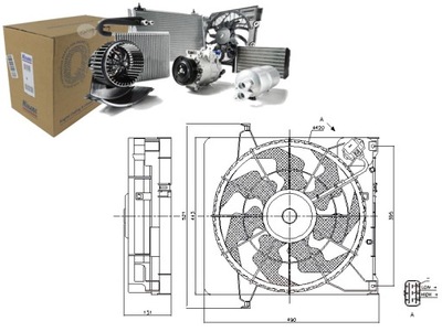 VENTILADOR DEL RADIADOR Z CUERPO HYUNDAI I30 KIA CEED PRO CEED 1.6D  