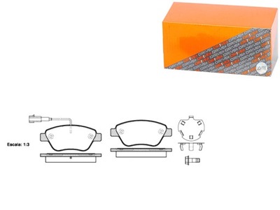 КОЛОДКИ ТОРМОЗНЫЕ ПЕРЕД FIAT PUNTO EVO 09 - DRIVE+