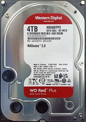Dysk twardy WD Red Plus 4TB 4000GB WD40EFPX NAS
