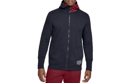 UNDER ARMOUR BASELINE FLEECE FZ HOODIE (XS) Męska Bluza