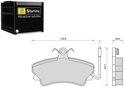 ZAPATAS DE FRENADO RENAULT ESPACE JUEGO STARLINE  