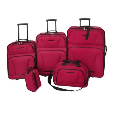 Zestaw walizek podróżnych, 5 elementów, kolor c