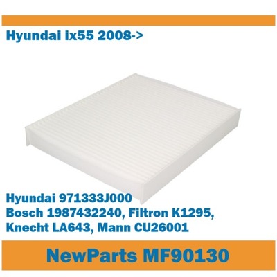 FILTRO DE CABINA MF90130 HYUNDAI IX55 SUBSTITUTO FILTRON K1295  