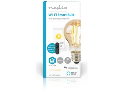 Inteligentna żarówka LED NEDIS SmartLife WIFILRF10A60 7W E27 Wi-Fi