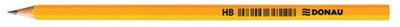 Ołówek drewniany DONAU HB lakierowany żółty