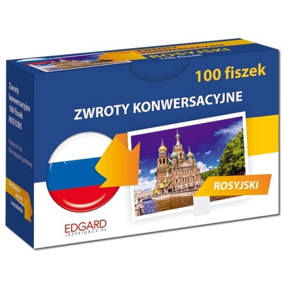 Rosyjski. Zwroty konwersacyjne. Fiszki 100