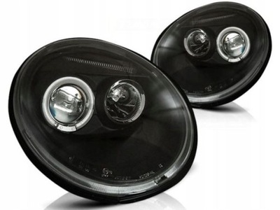 ФОНАРИ ПЕРЕДНЯЯ ANGEL EYES VW NEW BEETLE 98-05 BLAC