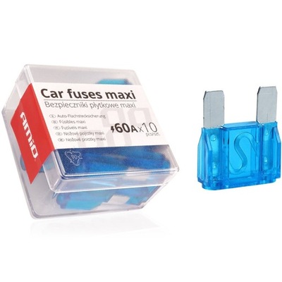 FUSIBLES PLANOS MAXI 60A 10X PARA COCHE  