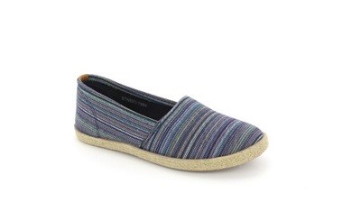 Granatowe wsuwane espadryle damskie 821 r40