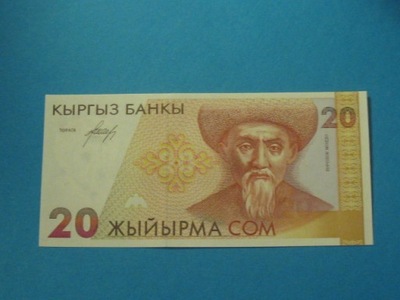 Kirgistan Banknot 20 Som 1994 UNC P-10
