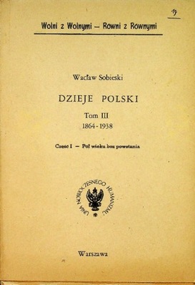 Dzieje Polski Tom III 1864 do 1938 1938 r.