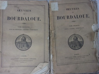 Oeuvres de Bourdaloue zestaw 2 książek