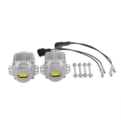 2 PIEZAS ANGEL EYES CANBUS 80W DIODO LUMINOSO LED FARO SWIATL  