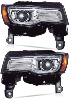 Фара лампа kpl vland full led neon тюнінг jeep grand cherokee wk2 lift фото №1