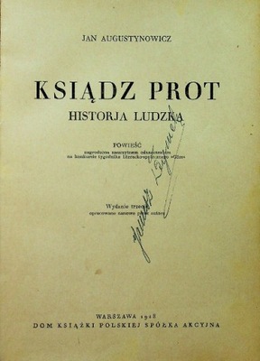 Ksiądz Prot 1928 r.