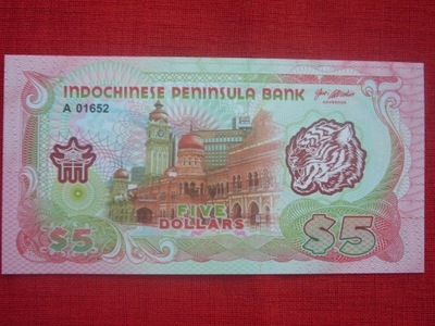 PÓŁWYSEP INDOCHIŃSKI POLIMER FANTAZ 5 $ UNC