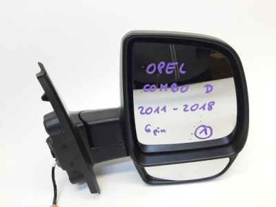 Opel combo d правое зеркало 6pin 07356681640e eu фото №1