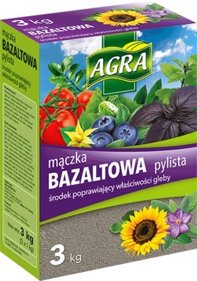 AGRA MĄCZKA BAZALTOWA 3KG ULEPSZACZ GLEBY