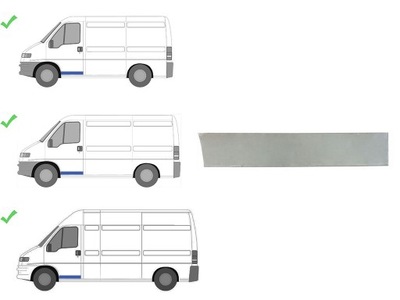 Peugeot boxer 1994-2002 дверь левая нижний фото №1