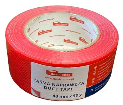 TAŚMA NAPRAWCZA Duct Tape 48mm x 50y czerwona