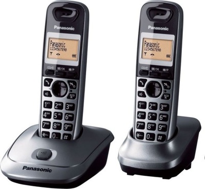 Telefon stacjonarny Panasonic KXTG2512PDM Czarnosrebrny