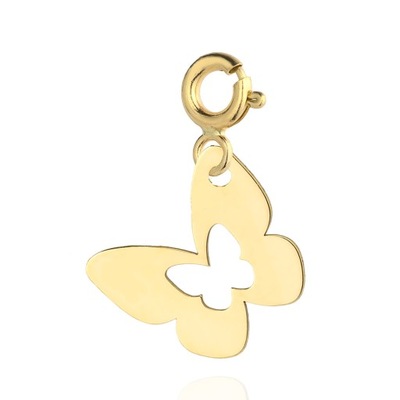 ZAWIESZKA CHARMS MOTYLEK PRÓBA ZŁOTA 585