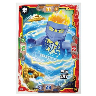 Karta LEGO Ninjago S7 Nr 31 Dziki JAY