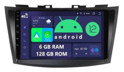 RADIO 2DIN NAVEGACIÓN ANDROID SUZUKI SWIFT 5 V DSP CARPLAY 6/128 GAS-GASOLINA LTE  