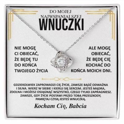 Do Mojej Wnuczki - Naszyjnik z dedykacjąi