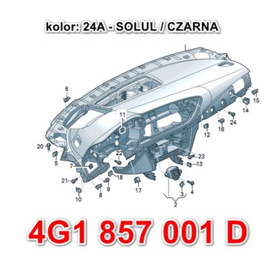 AUDI A6 S6 RS6 CONSOLA / TORPEDA DISTRIBUCIÓN / TORPEDA - PERFECTA  