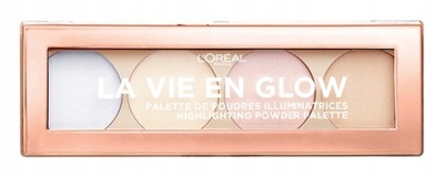 LOREAL PALETA ROZŚWIETLACZY LA VIE EN GLOW 02 COOL GLOW