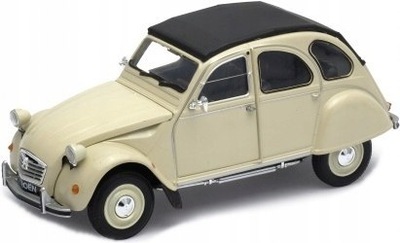 CITROEN 2CV beige model metal 24009 WELLY 1:24