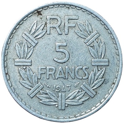 5 frank 1947 Francja